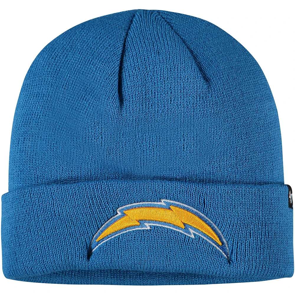 Bonnet en tricot basique à revers Los Angeles Chargers '47 bleu pour jeune