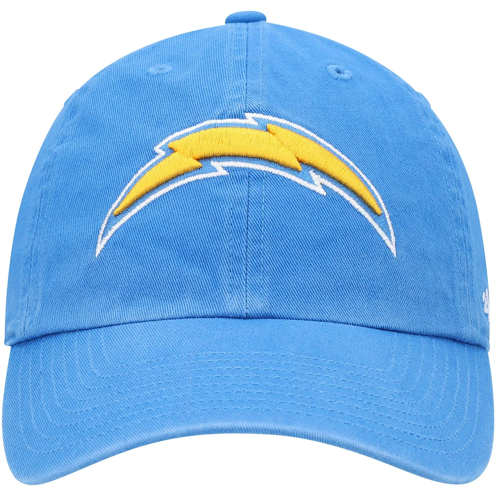 Youth '47 Powder Blue Los Angeles Chargers Logo Clean Up Adjustable Hat