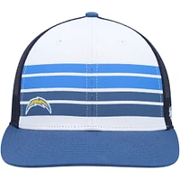 Youth '47 White/Blue Los Angeles Chargers Cove Trucker Snapback Hat