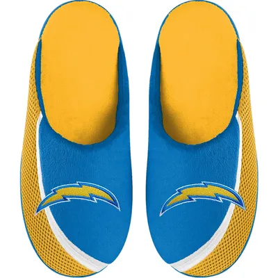 Los Angeles Chargers FOCO Youth Big Logo Color Edge Slippers