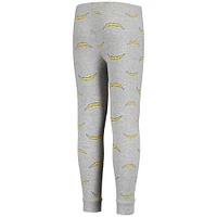 Youth Gray Los Angeles Chargers Long Sleeve T-Shirt & Pants Sleep Set