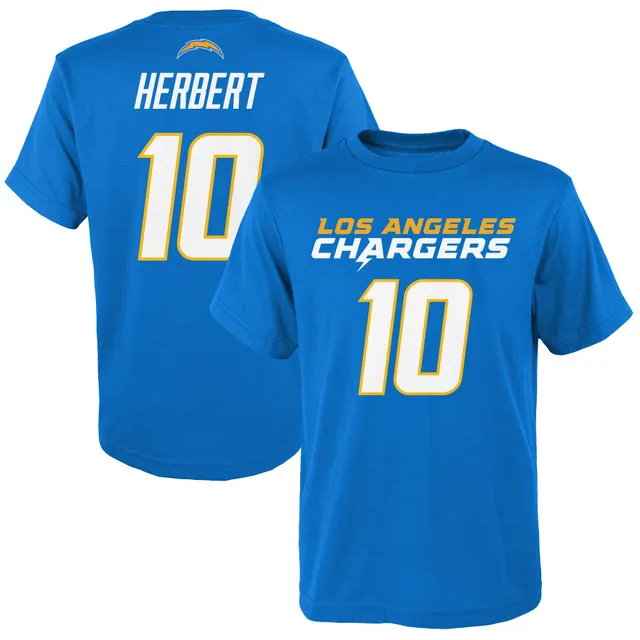 Los Angeles Chargers Alternate Name & Number Long Sleeve T-Shirt - Justin  Herbert - Mens