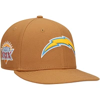 Youth New Era Brown Los Angeles Chargers Color Pack Side Patch 9FIFTY Snapback Hat