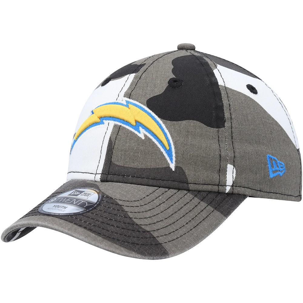 Casquette ajustable 9TWENTY Los Angeles Chargers New Era Camo pour jeune