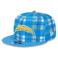 Casquette Snapback 9FIFTY Los Angeles Chargers 2024 Sideline Statement New Era bleu poudré pour jeune