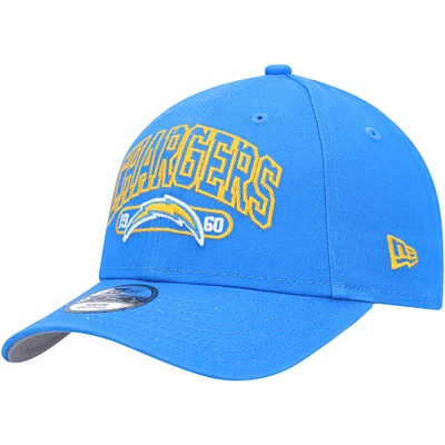 Casquette réglable bleu poudre Los Angeles Chargers Outline 9FORTY New Era pour jeune