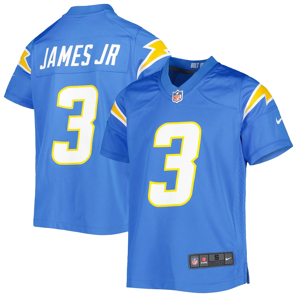 Maillot de match Nike Derwin James pour jeunes des Chargers Los Angeles, bleu poudre