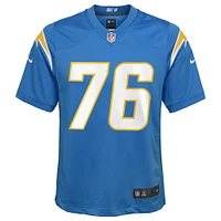 Maillot de match Nike Joe Alt bleu poudre pour jeune des Los Angeles Chargers