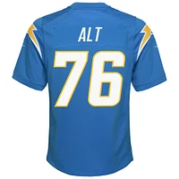 Maillot de match Nike Joe Alt bleu poudre pour jeune des Los Angeles Chargers