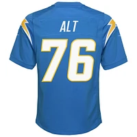 Maillot de jeu Nike Joe Alt bleu poudre pour jeune joueur des Los Angeles Chargers