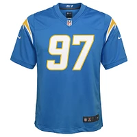 Maillot de match Nike Joey Bosa pour jeunes des Chargers Los Angeles, bleu poudre