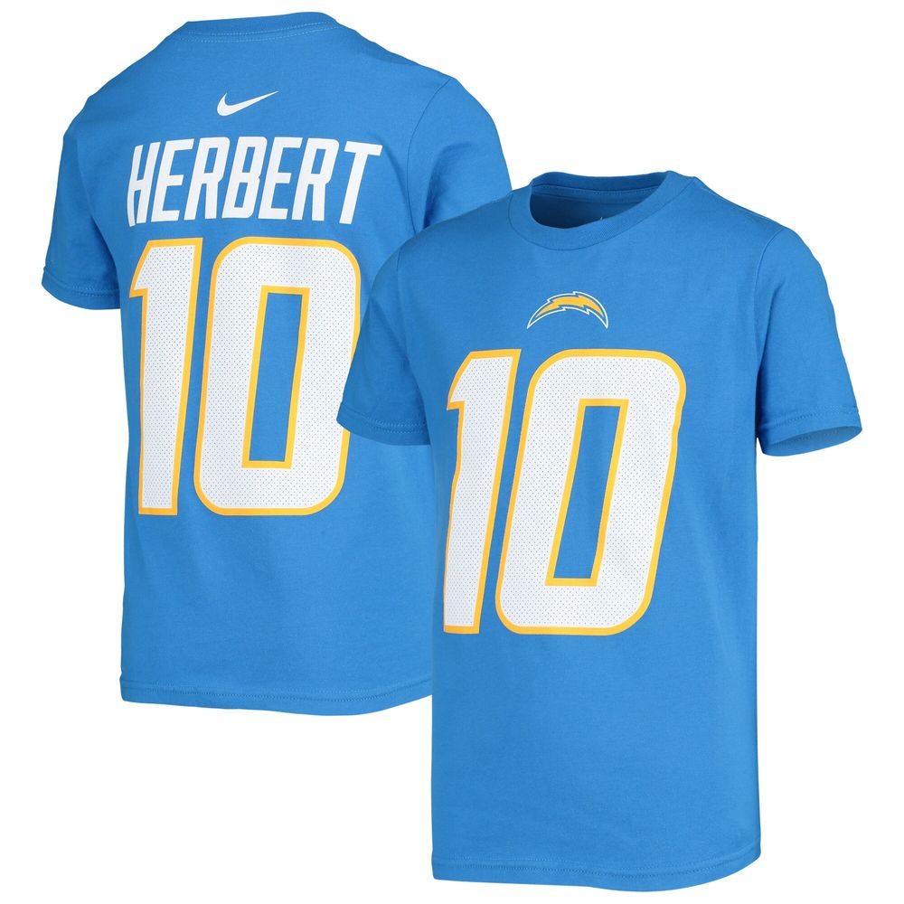 Los Angeles Chargers Justin Herbert Powder Blue Player Graphic