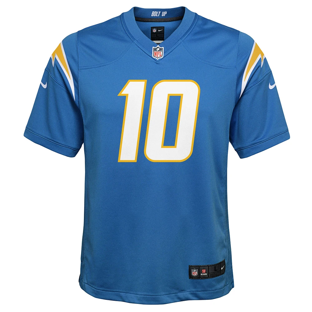 Youth Nike Justin Herbert Powder Blue Los Angeles Chargers Team Game - Jersey