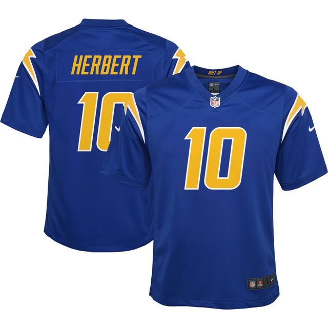 Jeu Nike Justin Herbert Royal Los Angeles Chargers pour jeunes - Maillot