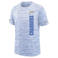 T-shirt Nike bleu poudré pour jeunes Los Angeles Chargers Sideline Velocity Performance