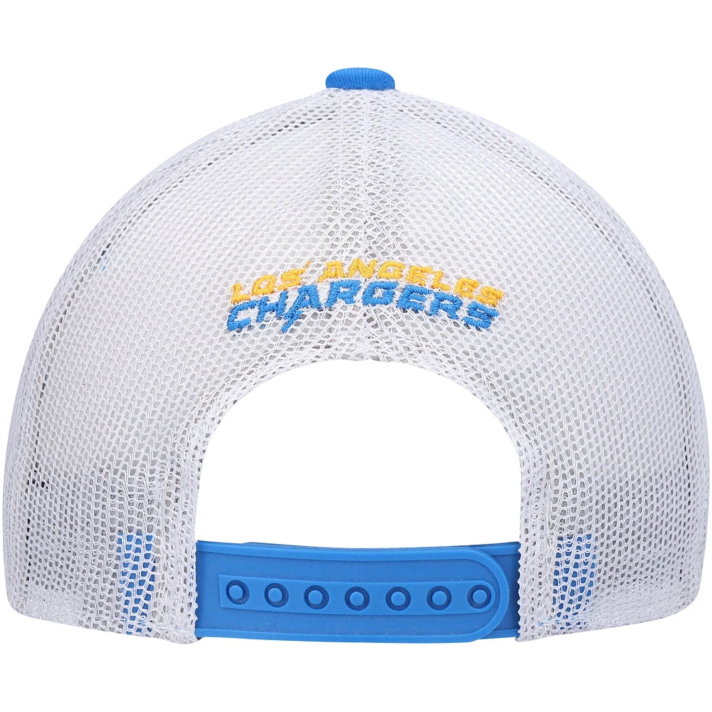 Casquette réglable Los Angeles Chargers Core Lockup bleu poudré/blanc pour jeune