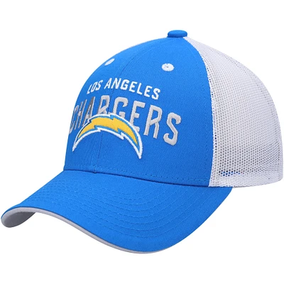 Casquette réglable Los Angeles Chargers Core Lockup bleu poudré/blanc pour jeune