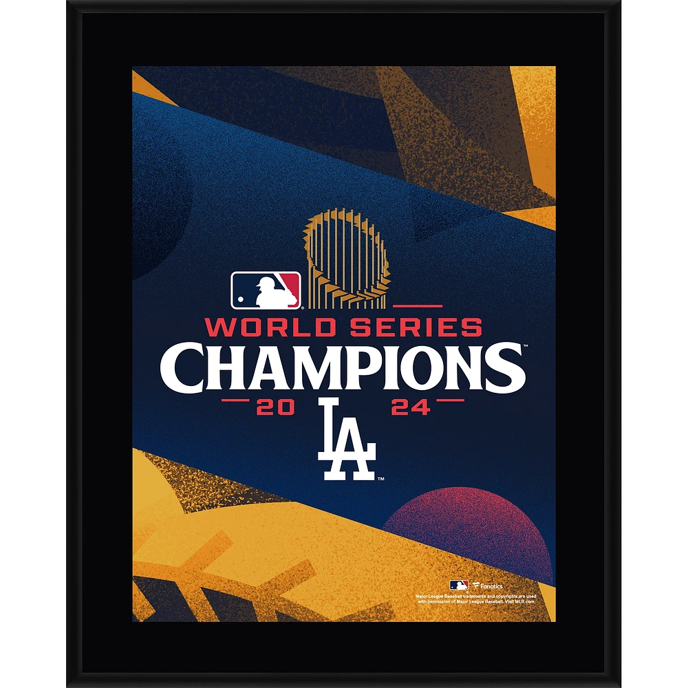 Los Angeles Dodgers 2024 World Series Champions 10.5" x 13" Sublimated Plaque