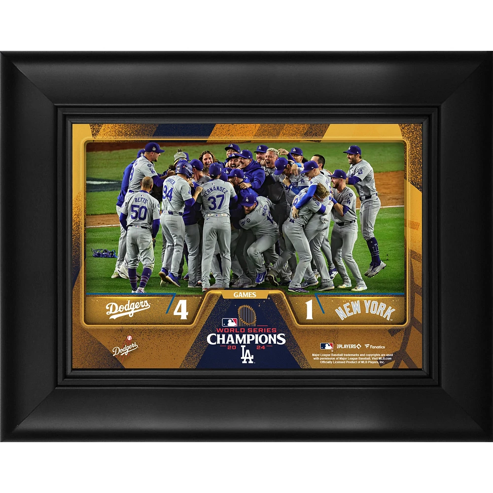 Los Angeles Dodgers 2024 World Series Champions Framed 5" x 7" Collage