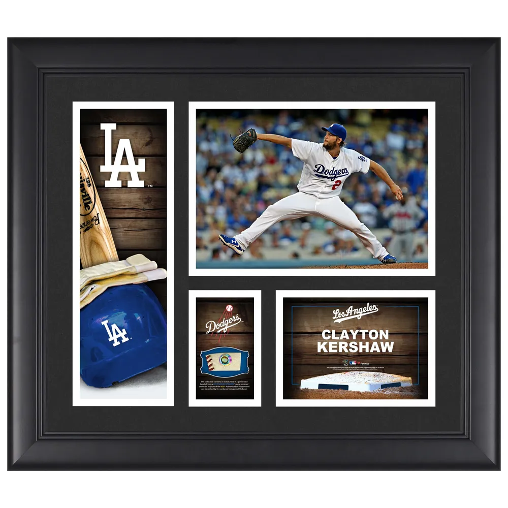 Lids Clayton Kershaw Los Angeles Dodgers Fanatics Authentic Framed 15 x  17 Player Collage with a Piece of Game-Used Ball
