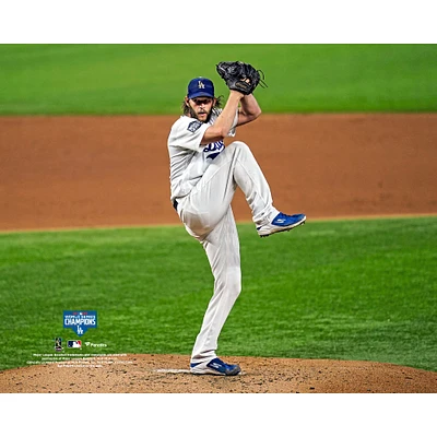 Clayton Kershaw, champion de la série mondiale MLB 2020 des Dodgers Los Angeles, non signé, photographie lanceur