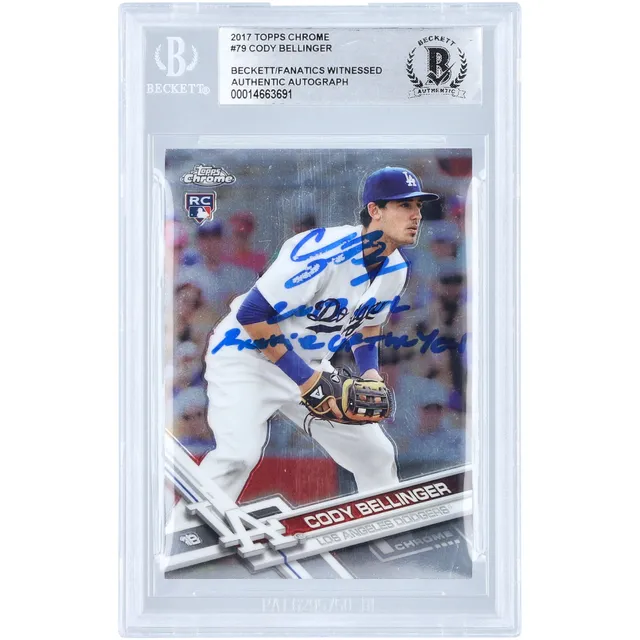 Cody Bellinger Los Angeles Dodgers Autographed 2017 Topps Chrome Freshman  Flash #FF-5 Beckett Fanatics Witnessed Authenticated Rookie Card (BGS  9.5/10)