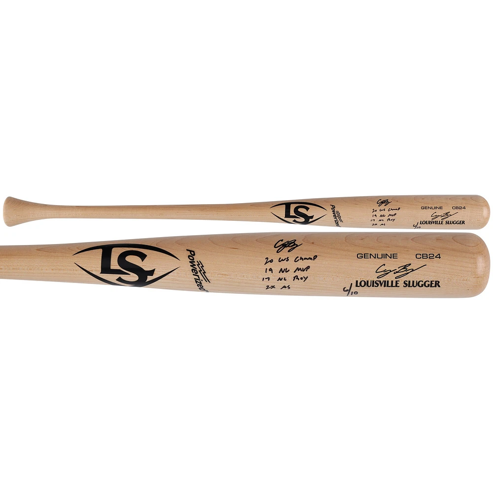 Cody Bellinger Los Angeles Dodgers Autographed Louisville Slugger Game CB24 Model Bat with LAD Career Inscriptions - Limited Edition of 10