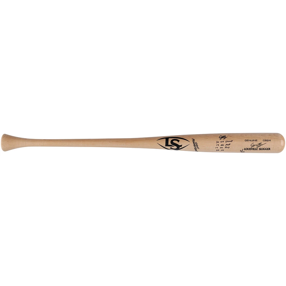 Cody Bellinger Los Angeles Dodgers Autographed Louisville Slugger Game CB24 Model Bat with LAD Career Inscriptions - Limited Edition of 10