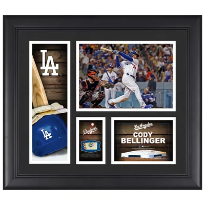 Cody Bellinger Los Angeles Dodgers Fanatics Authentic Framed 15" x 17" Player Collage with a Piece of Game-Used Baseball