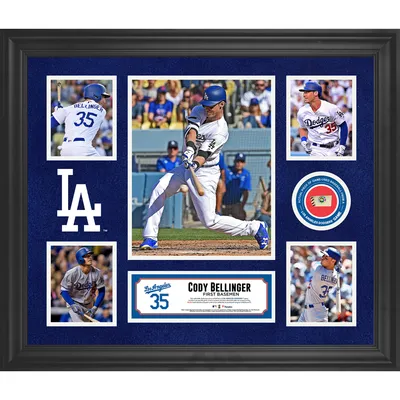 Cody Bellinger Los Angeles Dodgers Fanatics Authentic Framed 20" x 24" 5-Photo Collage with a Piece of Game-Used Baseball