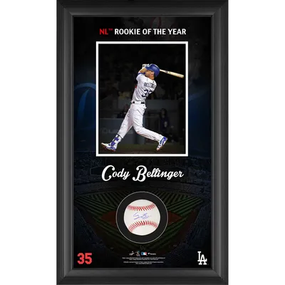 Cody Bellinger & Mookie Betts Los Angeles Dodgers Multi-Signed Framed Two Baseball Shadowbox Collage