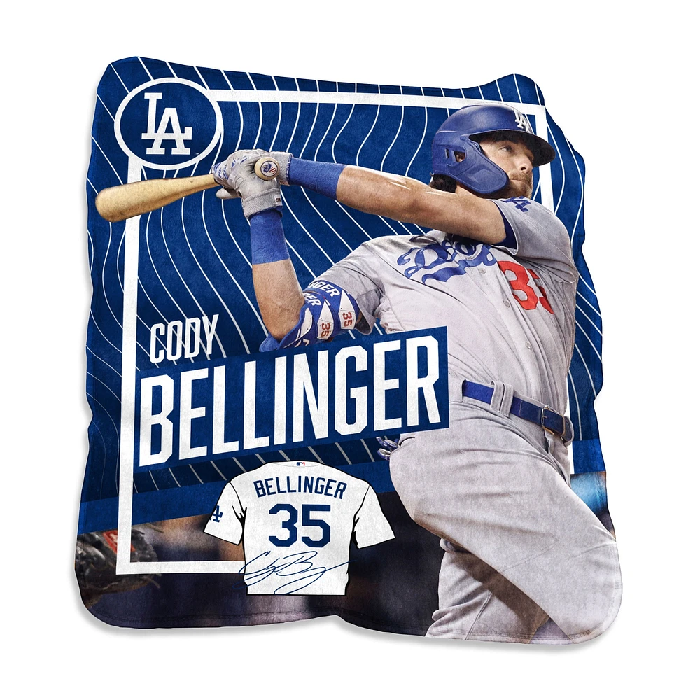 Cody Bellinger Los Angeles Dodgers Game Day Player Raschel Throw Blanket