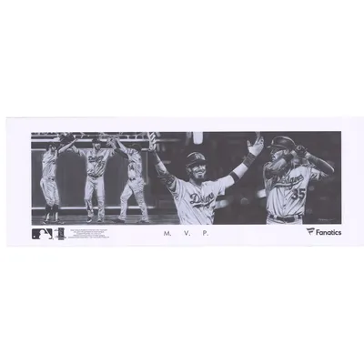Cody Bellinger Los Angeles Dodgers Fanatics Authentic Unsigned 14" x 4.25" 2019 MVP Unsigned Canvas - Hobrecht Sports Art