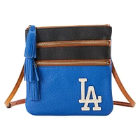 Dooney & Bourke Los Angeles Dodgers Infield Triple Zip Crossbody Purse