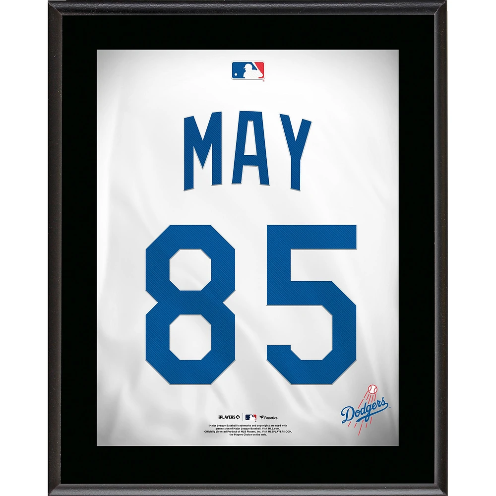 Dustin May Los Angeles Dodgers 10.5" x 13" Jersey Number Sublimated Player Plaque