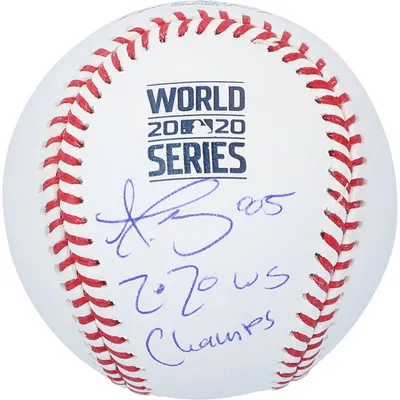 Mookie Betts Signed Dodgers Jersey with 2020 MLB World Series Logo