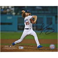 Dustin May Los Angeles Dodgers Autographed 8" x 10" Pitching with Hand Up Photograph