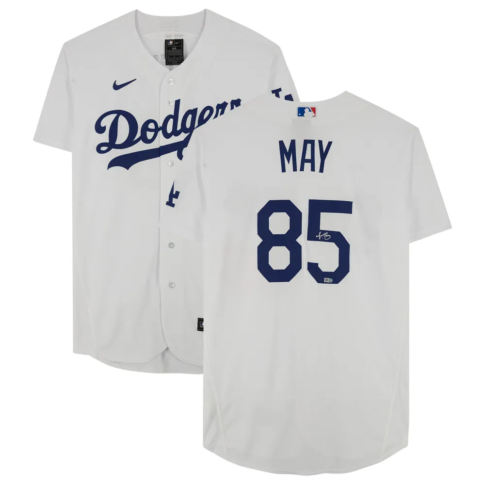 Lids Dustin May Los Angeles Dodgers Fanatics Authentic Autographed White  Nike Replica Jersey