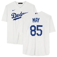 Dustin May Los Angeles Dodgers Autographed White Nike Replica Jersey 