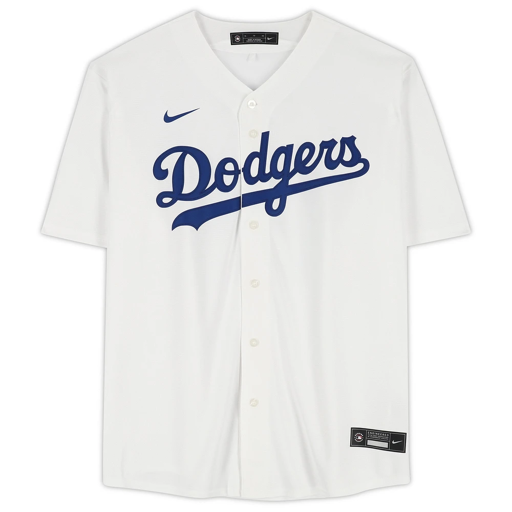 Dustin May Los Angeles Dodgers Autographed White Nike Replica Jersey 