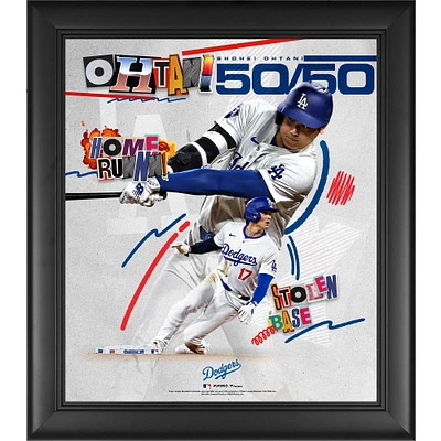 Fanatics Authentic Shohei Ohtani Los Angeles Dodgers 50/50 Club Framed 15" x 17" Collage