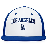 FBC DODGRS ROYAL WHIT MLB ICONIC COLOR BLOCKED FITTED CAN HATMENHIC