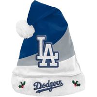 FOCO Los Angeles Dodgers Logo Colorblock Santa Hat