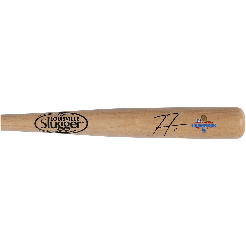 Freddie Freeman Los Angeles Dodgers Autographed 2024 World Series Champions Louisville Slugger Bat