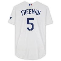 Maillot Nike blanc authentique autographié par Freddie Freeman des Dodgers de Los Angeles