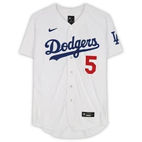 Maillot Nike blanc authentique autographié par Freddie Freeman des Dodgers de Los Angeles