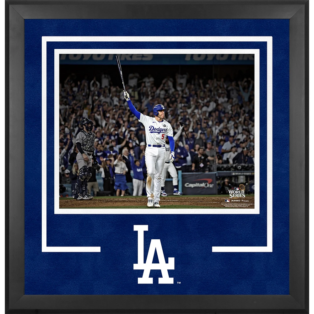 Freddie Freeman Los Angeles Dodgers Deluxe Framed 16" x 20" 2024 World Series Game 1 Game-Winning Walk off Grand Slam Photograph