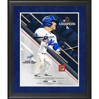 Freddie Freeman Los Angeles Dodgers Fanatics Authentic 2024 World Series Champions Framed 16" x 20" MVP Collage with a Capsule of World Series Game-Used  Dirt - Limited Edition of 250