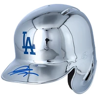 Gavin Lux Los Angeles Dodgers Autographed Chrome Mini Batting Helmet