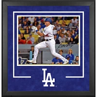 Gavin Lux Los Angeles Dodgers Deluxe Framed Autographed 16" x 20" 2019 NLDS Game 1 Pinch-Hit Home Run Photograph